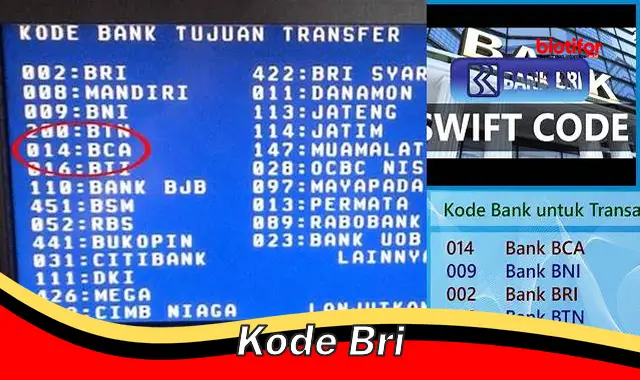 Rahasia Kode Bank BRI: Pengertian, Fungsi, dan Tips Menggunakannya