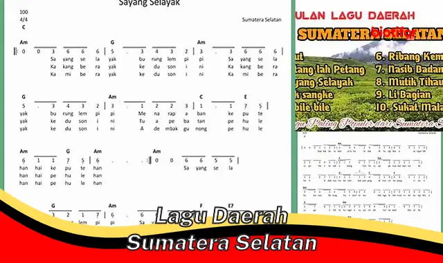 Lagu Daerah Sumatera Selatan: Warisan Budaya yang Lestari