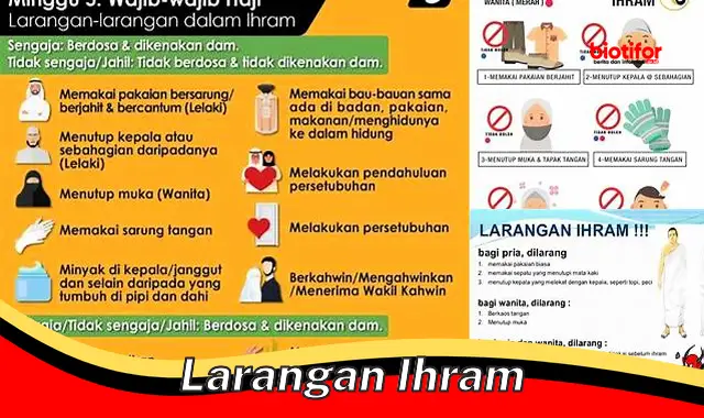 Panduan Lengkap Larangan Ihram: Panduan Melaksanakan Ibadah dengan Khusyuk