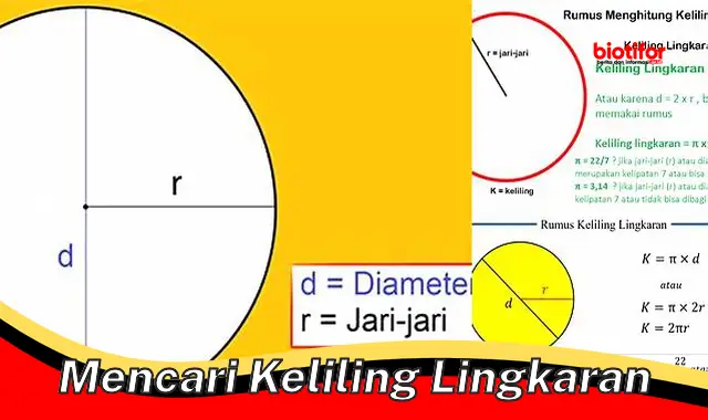 Rahasia Jitu Mencari Keliling Lingkaran: Panduan Lengkap