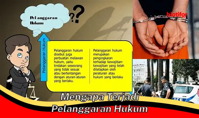 Mengapa Pelanggaran Hukum Terjadi: Faktor-faktor yang Mendasari