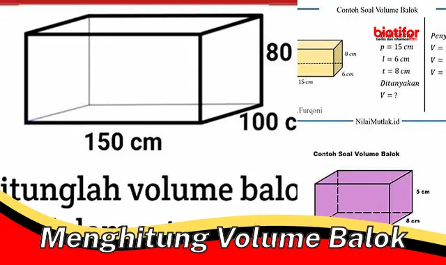 Cara Mudah Menghitung Volume Balok: Panduan Lengkap