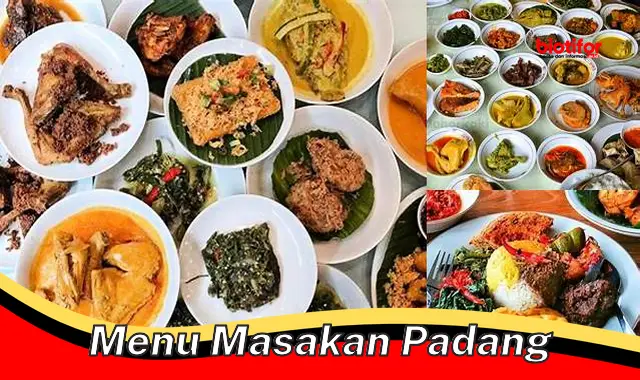 Nikmati Cita Rasa Kaya Menu Masakan Padang Asli Indonesia