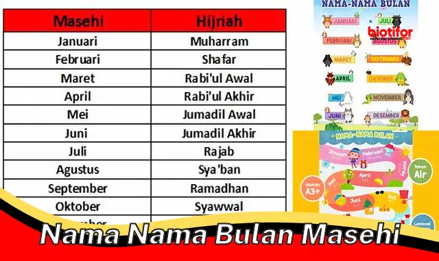 Nama-Nama Bulan Masehi: Sejarah, Budaya, dan Maknanya - Biotifor