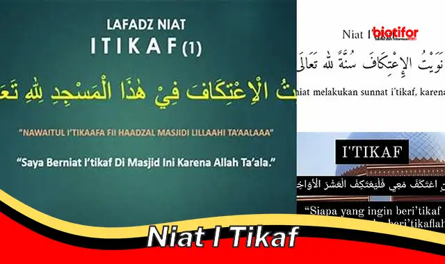 Pengertian Niat I'tikaf dan Cara Melaksanakannya