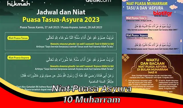 Panduan Lengkap Niat Puasa Asyura 10 Muharram, Raih Pahala Berlimpah