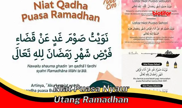 Panduan Lengkap Niat Puasa Nyawa Utang Ramadhan