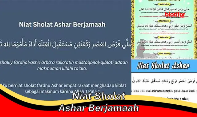 Niat Tepat Sholat Ashar Berjamaah, Berlipat Pahala!