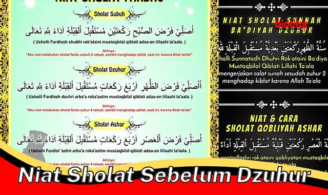 Pentingnya Niat Sholat Sebelum Dzuhur untuk Kekhusyukan Ibadah