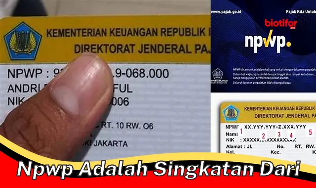 Pengertian NPWP: Nomor Penting untuk Transaksi Pajak Anda