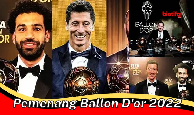 Karim Benzema Raih Penghargaan Tertinggi Ballon d'Or 2022