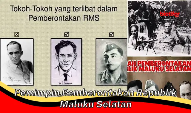 Tokoh Penting di Balik Pemberontakan Republik Maluku Selatan