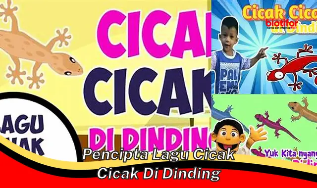 Siapa Pencipta Lagu 'Cicak-Cicak di Dinding', Lagu Anak Legendaris ...