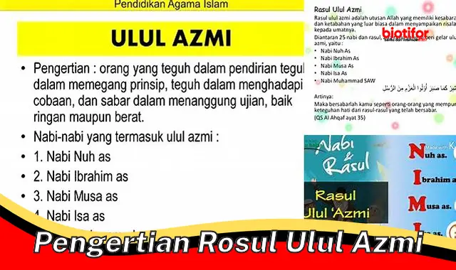 Pahami Pengertian Rasul Ulul Azmi untuk Keteguhan Hati dan Kesabaran Luar Biasa