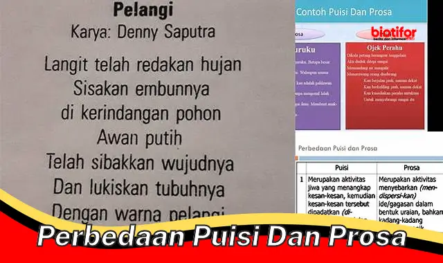 Panduan Lengkap: Membedah Perbedaan Mencolok Puisi dan Prosa