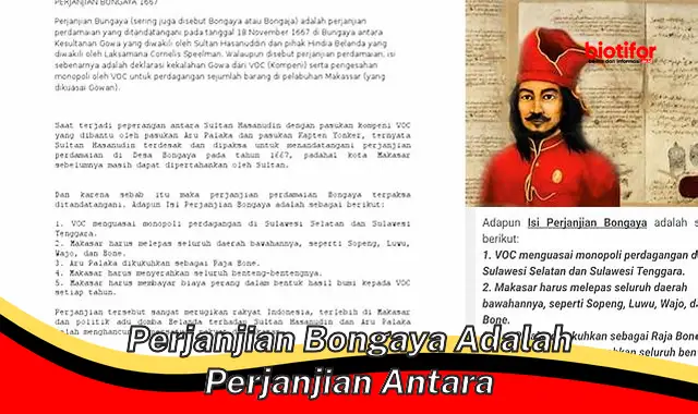 Perjanjian Bongaya: Perjanjian Penting dalam Sejarah Indonesia