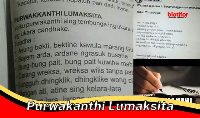 Seni Tradisi Jawa: Memahami Fungsi dan Makna Purwakanthi Lumaksita