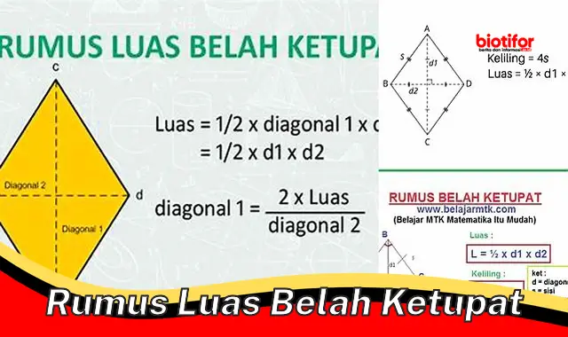 Rahasia Jitu Menghitung Luas Belah Ketupat: Rumus Akurat dan Mudah ...