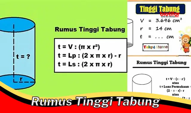 Rumus Tinggi Tabung: Panduan Lengkap untuk Perhitungan Akurat