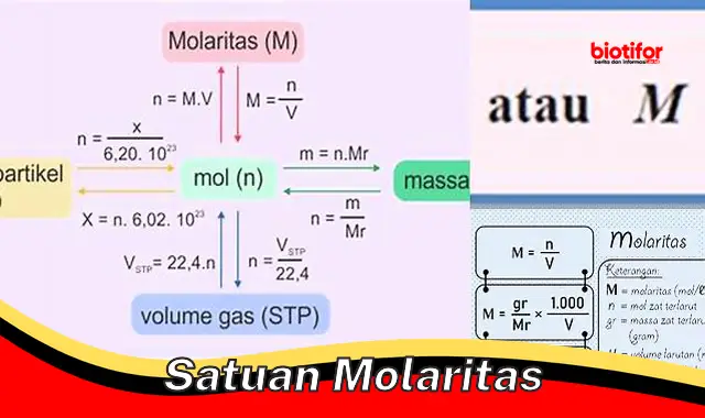 Pengertian dan Penggunaan Satuan Molaritas dalam Kimia