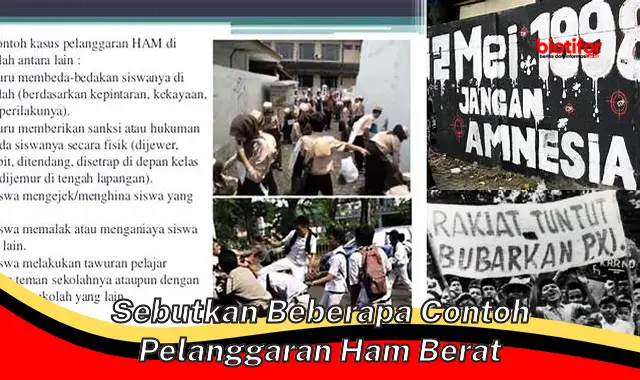 Contoh Pelanggaran HAM Berat: Definisi dan Kasus