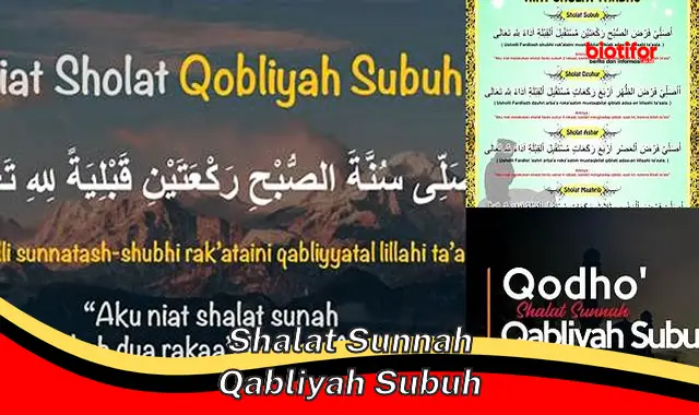 Panduan Lengkap Shalat Sunnah Qabliyah Subuh: Pahala Berlimpah, Dosa Terhapus