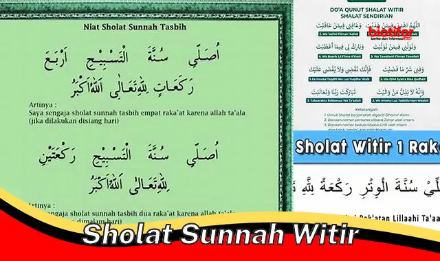 Panduan Lengkap Sholat Sunnah Witir: Manfaat dan Cara Pelaksanaannya