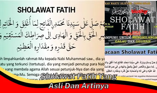 Rahasia Ampuh Sholawat Fatih yang Asli dan Maknanya