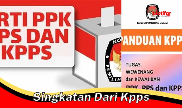 Pengertian Lengkap Singkatan KPPS, Peran dan Tanggung Jawabnya