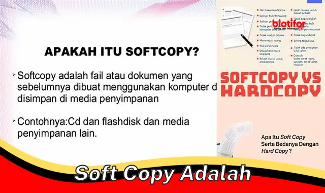 Ketahui Pengertian, Jenis, dan Manfaat Soft Copy dalam Kehidupan