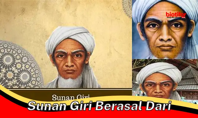 Asal-usul Sunan Giri, Wali Penyebar Islam di Tanah Jawa