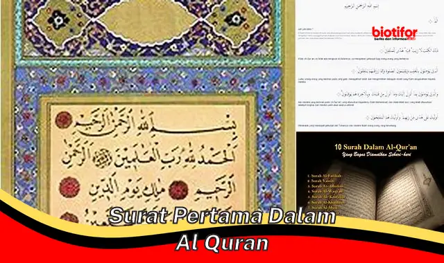 surat pertama dalam al quran