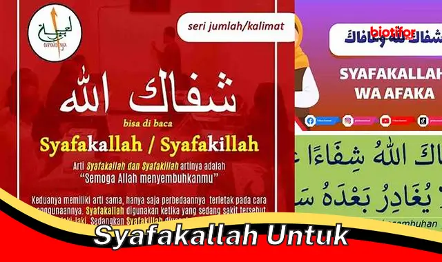 Doa Kesembuhan "Syafakallah Untuk", Penuh Kekuatan dan Harapan