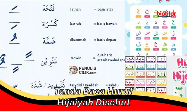 tanda baca huruf hijaiyah disebut