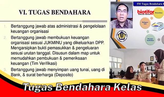 tugas bendahara kelas