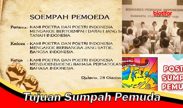 Tujuan Mulia Sumpah Pemuda: Persatuan, Cinta Tanah Air, dan Kemajuan Bangsa