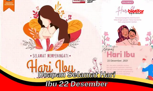 Ucapan Selamat Hari Ibu 22 Desember yang Penuh Makna dan Berkesan