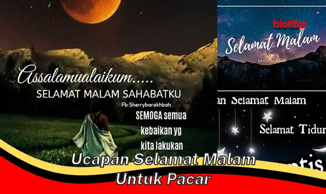 Ucapan Selamat Malam Romantis nan Manis untuk Pacar Tersayang