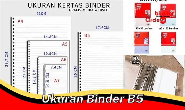 Ukuran Binder B5: Panduan Lengkap Memilih Binder yang Tepat