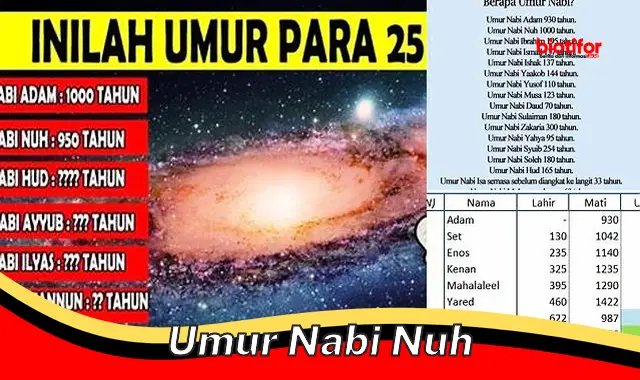 Rahasia Panjang Umur Nabi Nuh: Bukti Kekuasaan Allah