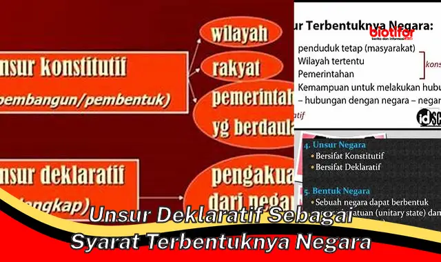 Unsur Deklaratif: Kunci Pembentukan Negara yang Sah