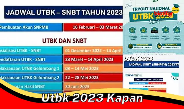 Catat! Jadwal UTBK 2023 SBMPTN Resmi Dirilis