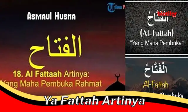 ya fattah artinya