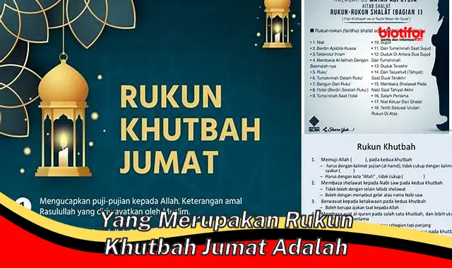 Pentingnya Rukun Khutbah Jumat dalam Ibadah Umat Islam