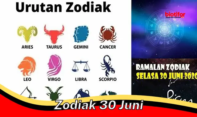 Zodiak 30 Juni: Rahasia Kepekaan dan Intuisi