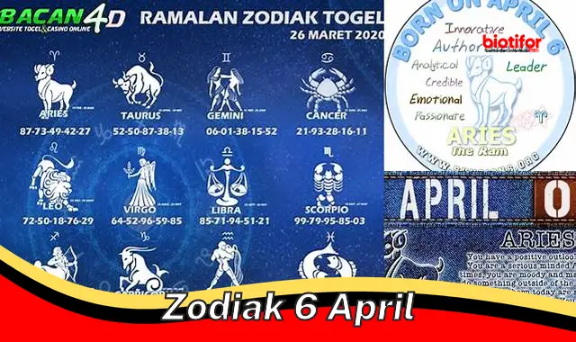 Rahasia Zodiak 6 April: Sifat, Keistimewaan, dan Jodohnya