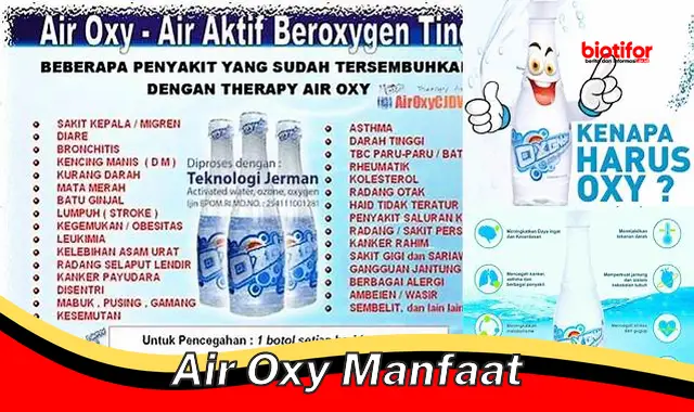 air oxy manfaat