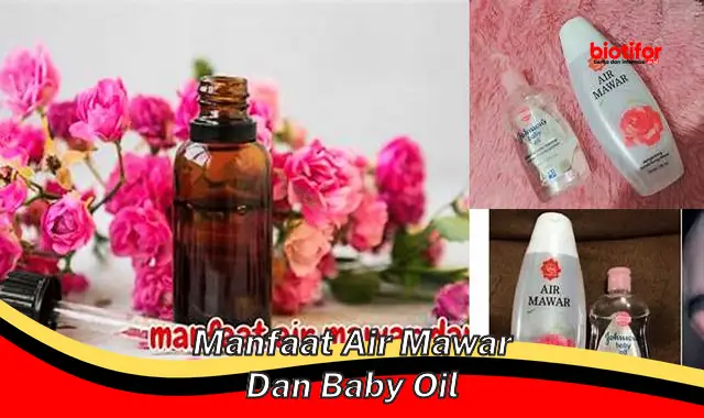 manfaat air mawar dan baby oil