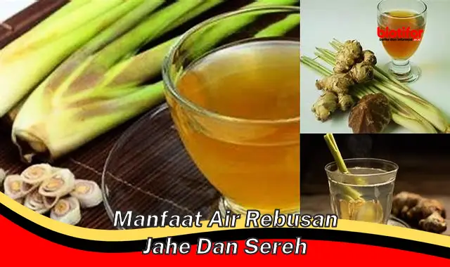 manfaat air rebusan jahe dan sereh