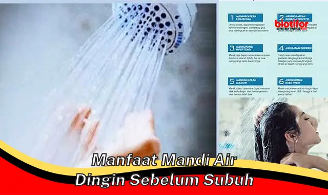 manfaat mandi air dingin sebelum subuh